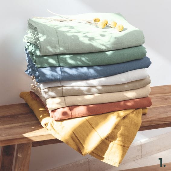 Kissenbezug aus Leinen