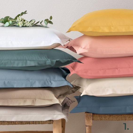 Einfarbiger Bettbezug