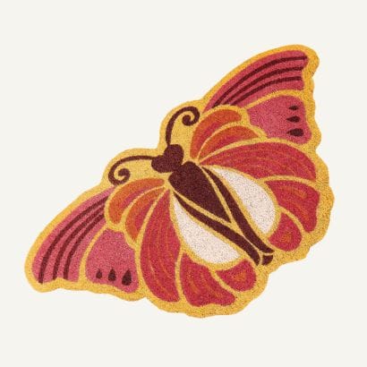 Schmetterlingsförmige Fußmatte