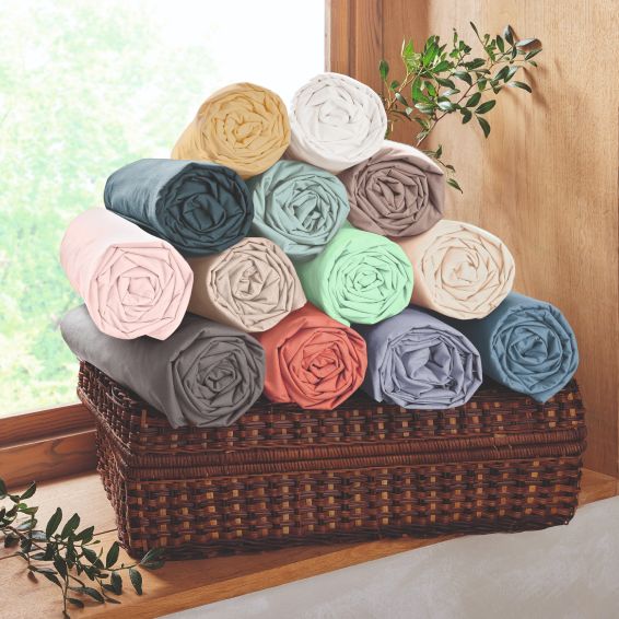 Drap-housse en coton peigné