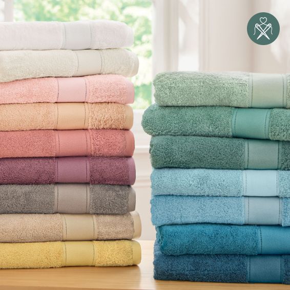 Drap de bain en coton et modal