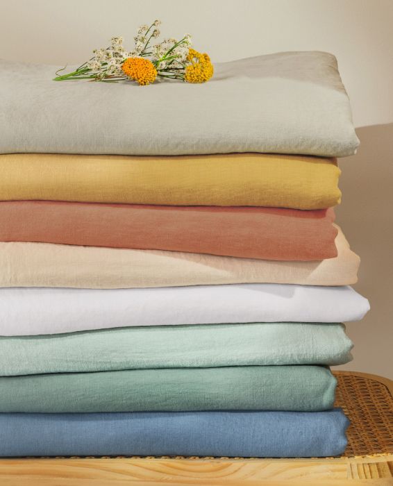 Housse de couette 100% lin lavé