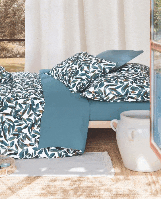 Housse imprimée en percale