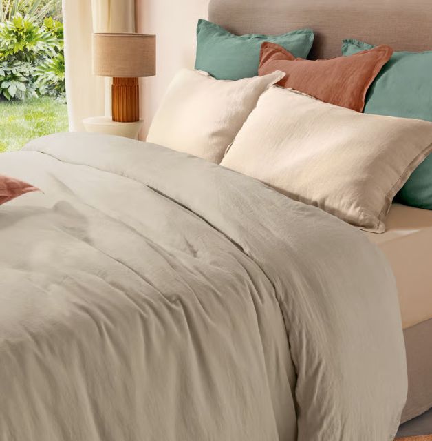 Housse de couette en lin lavé