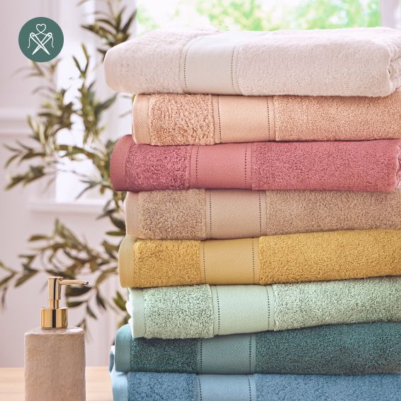 Drap de bain en coton et modal