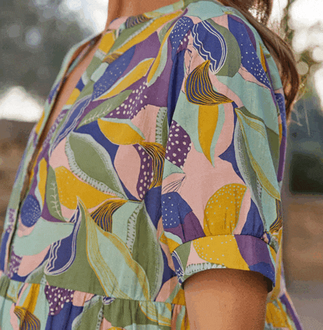 Robe en voile de coton