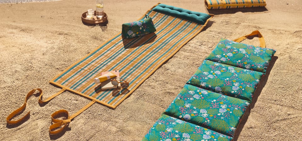 Matelas de plage pliable