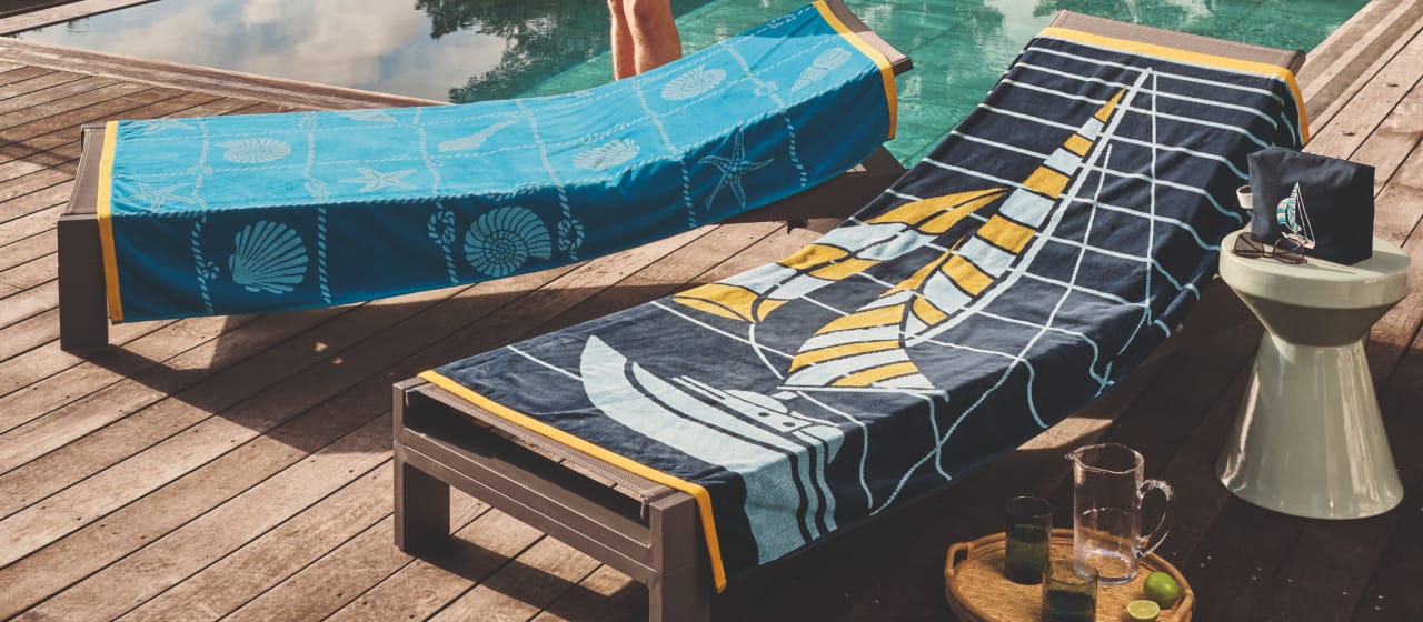 Drap de plage finition liteau