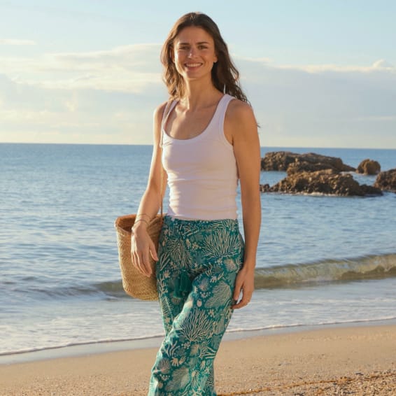 Pantalon en voile de coton